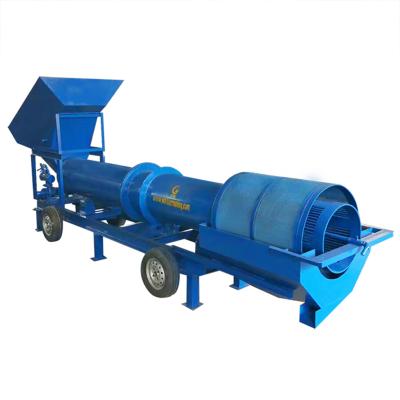 China Mineral / Mineral Washing Equipment Mineral Wash Processing Alluvial Gold Mining Gold Trommel Scrubber for sale