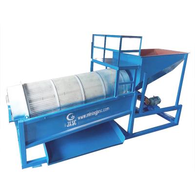 China Ore / Rotary Equipment 20TPH Ghana Roller Sand Separator Gold Trommel Mineral Washing Screen for sale