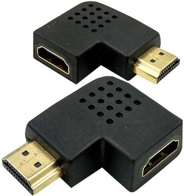 China LAPTOP HDTV Adapter Combo (1 Pair), Left & Right Angle 90 Degree 270 Degree HDTV Male To Female Vertical Flat Adapter for sale