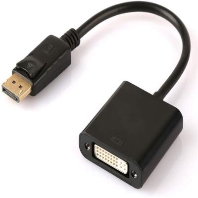 China 1080P DisplayPort Monitor to DVI Adapter Cable, High Definition DP Male to DVI Female Converter Cable for Laptop Computer for sale