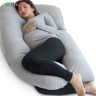 China New Style Anti-Static Cotton U-Shape Pregnancy Pillow For Sleep for sale