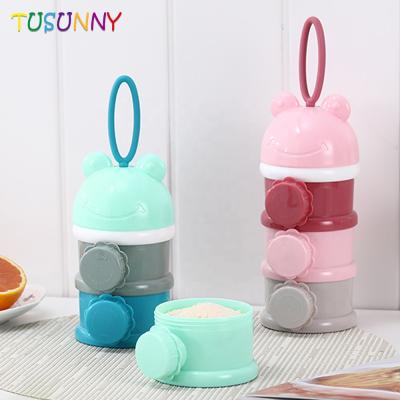 China Tusunny BPA Free Baby Milk Powder Food Storage Large Capacity Portable Baby Milk Powder Box for sale