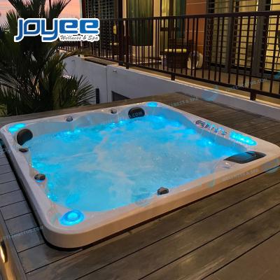 China Good quality Scandinavian LELESPA best quality 6 person wholesale acrylic multifunctional hot tub outdoor spa for sale