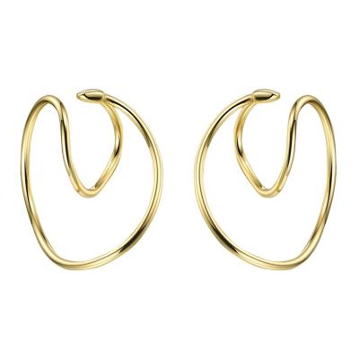 China TRENDY Jewelry Environmental Brass Clip On Earring Without Drilling Minimalist High Quality 18K Gold Plated For Women Gift EC191020 for sale