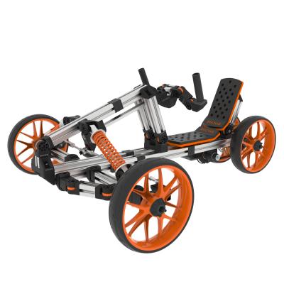 China 2021DOCYKE Luxury Assemble Electric Buggy Kit Outdoor Pedal Building Block Kart Ride On Car for sale