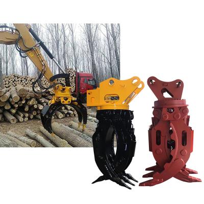 China Farms High Quality Durable Using Various Soft Log Digger Wooden Cleaver Grapple for sale