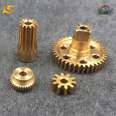 China Industry Customized Small Brass Spur Gear Gears for sale