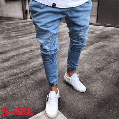 China New 2022 Viable Men's Skinny Jeans Fashion Bend Elastic Strap Slim Fit Streetwear Ankle Pencils Male Stretch Denim Pants For Men for sale