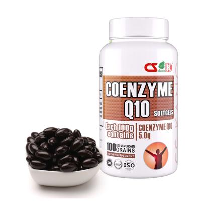 China Best Adult Natural Food Grade Supplement Ubiquinone Coenzyme Q10 Coenzyme Q10 Softgel 500mg for sale