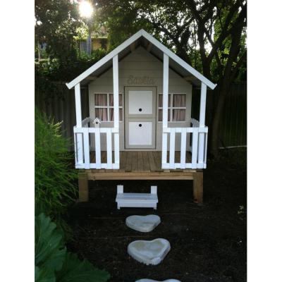 China Easily Assembled Pressure Treated Plastic Lumber Children's Playhouse Wooden Dollhouse Children for sale