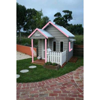 China Easy Assembled Waterproof Easy Assembled Wooden Kids Cottage Garden Playhouse for sale