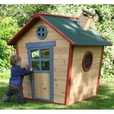 China Easily Assembled Children's Room Low Cost Portable Prefab Wooden Playhouse for sale