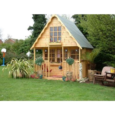 China Easily Assembled Little Outdoor Luxury Prefab Wooden Kids House for sale