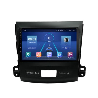 China Handsfree car dvd gps android 10.0.0 4+64GB for 2006-2012 Mitsubishi Outlander car radio navigation stereo video split screen for sale