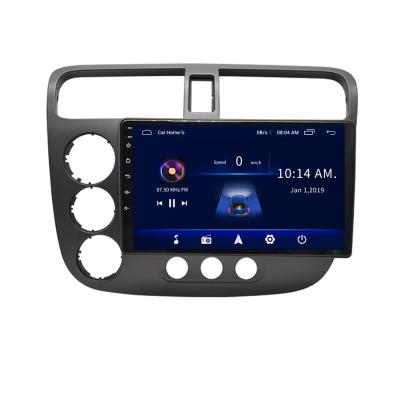 China wanqi 9inch Android Car Radio Multimedia VCR Automotive Navigation For 2000-2006 Honda Civic GPS 2 Din Car Radio Head Unit for sale