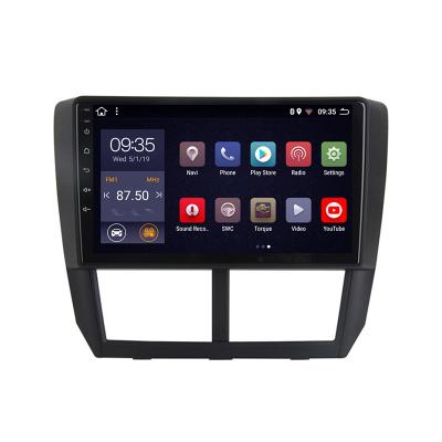 China Wanqi 9 inch 4/8 cores Android 9 car dvd multimedia player navi radio automotive stereo audio system for Subaru Forester 2008-2012 for sale