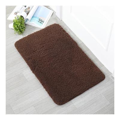 China Factory Price Dining Room Microfleece Bathroom Carpet Covers Washable Bathroom Bath Mats Anti Slip Bath Mat Cover for sale