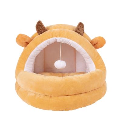 China Breathable Cheap High Quality Bed Cave With Soft Plush Cushion For Small Dogs And Cats for sale