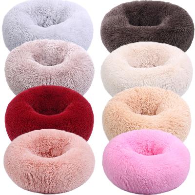 China Wholesale Price Breathable Comfortable Faux Fur Plush Warm Pet Bed For Small Medium Dogs And Cats for sale