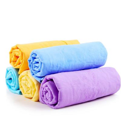 China Factory Viable Absorbent Machine Collection Washable Animal Microfiber Suede Fleece Pet Cat Bath Towel Quick Dry Pet Towel for sale