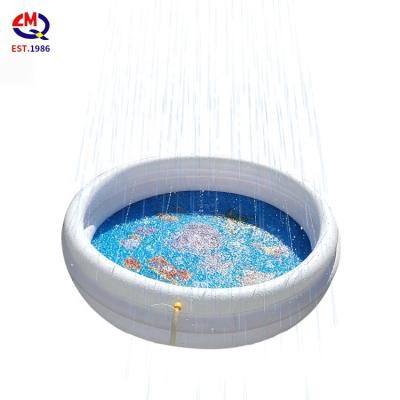 China Eco - Friendly Outdoor Inflatable Games Splash Water Play Mat Kids Splash Sprinkler Mat for sale