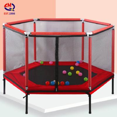 China Household Easy Indoor Kids Trampolines Safety Detachable Fold Kids Steel Frame Trampoline for sale