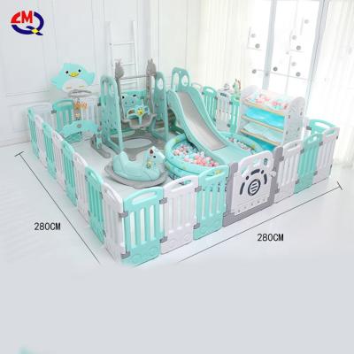 China Portable Playard Baby Gate Safety Play Barrier Baby Play Yard Game Pen Detachable Safety Fold Easy New Design for sale