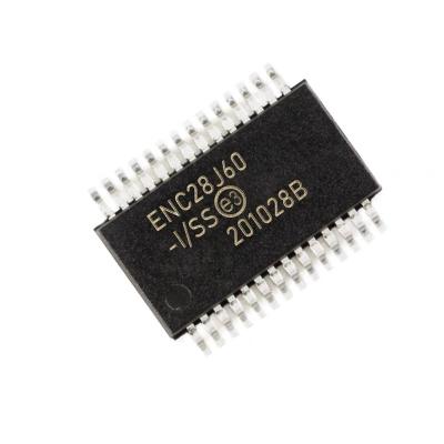 China Chip ENC28J60-I/SS ENC28J60/SS ENC28J60/SO ENC28J60-I/SO 8KB RAM SMD SSOP-28 Ethernet Controller IC Chip for sale