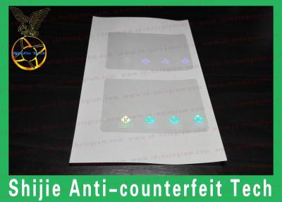 China Adhesive reasonable price best quality transparent ID ( Fl NJ MD PA RI NC SC VA ) hologram overlay for sale