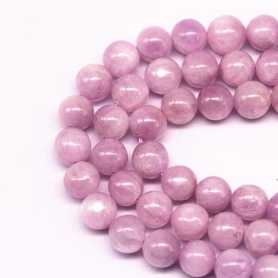 China DIY decoration; Bracelet ; Necklace ; Earring beads etc. for Jewelry Making Genuine Natural Kunzite Round Loose Beads Grade AA for sale