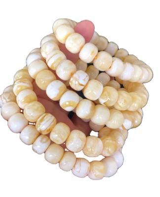 China Diameter 12-14mm Natural Baltic Amber High Quality Bone China White Pearl Beads for sale