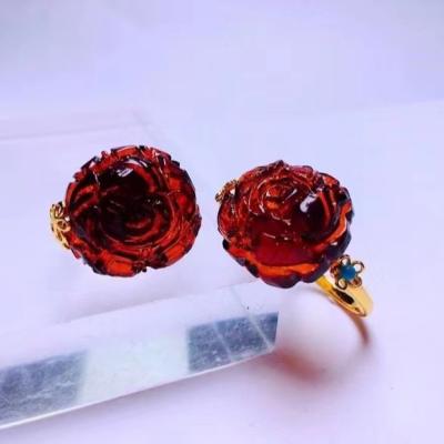 China Color Change Amber Ring Gemstone Silver Jewelry Wholesale 925 Indian Silver Ring Dazzling Indian Silver Ring Jewelry Manufacturers for sale