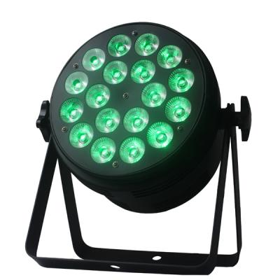 China Concerts DMX 512 18*10w ​​4in1 dimming rgbw 32bit led flat parcan light for sale