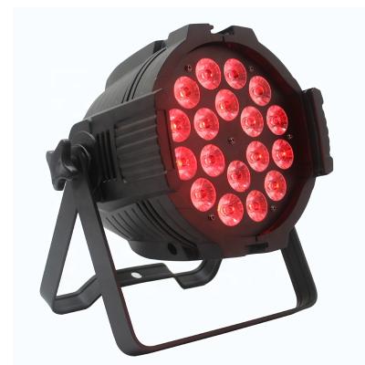 China Concerts China 18x12w led indoor par light 6in1 rgbwauv event stage decoration light for sale for sale