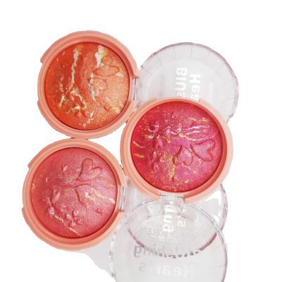 China IMAN Fashion NOBLE Hot Blush Waterproof Blush To Set Up Highlight Palette 3 Colors Baking Powder Blush for sale