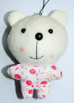 China Stuffed bear keyring for sale