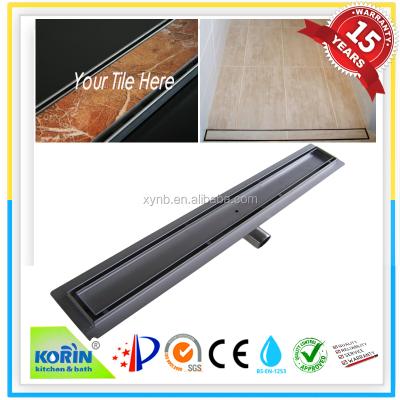 China High Quality Linear Tile Insert Strainer Bathroom Drain/Stainless Steel Shower Channel Drain /tile Insert Linear Shower Drain for sale