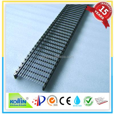 China Ningbo ISO9001 factory sale wedge wire floor drain strainer drain lineal drain grate or stainless steel pool cover for sale