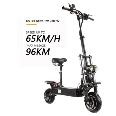 China Unisex Electric Scooter Motorcycle 52V Electric Scooter 2000 Skateboard Halo Knight T107 for sale