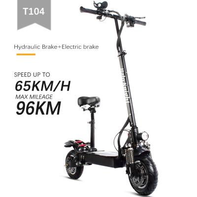 China Cheap Double Motor Electric Scooter 65KM/H 2000W Unisex Electric Kick Scooter Free Shipping For Adult for sale