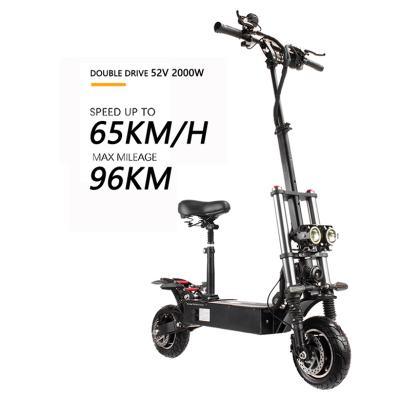 China Unisex Adults 52V Electric Scooter Water Proof High Quality E-scooters Electric Scooter 2000w 25km/h for sale