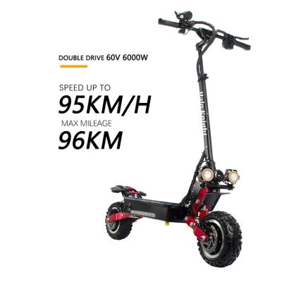 China Unisex Electric Scooter Chinese Electric Adult Scooter 60V 6000W Off Road Kick Scooter Foldable E-scooters With Seat for sale