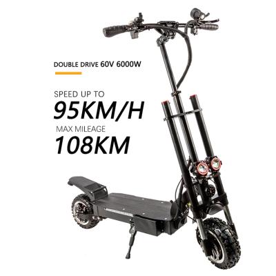 China Unisex Electric Scooter China 95KM/H E-scooters Adults 60v Battery 40Ah Battery 40Ah Electric Motorcycles 6000W for sale