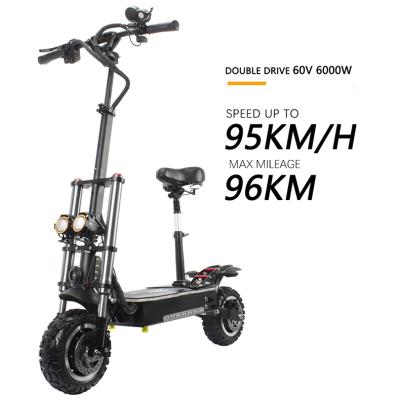 China Halo Knight T107 Unisex E-scooters 6000 Watt Electric Scooter 60V Foldable Electric Scooter Adult Aluminum Mobility Scooter for sale