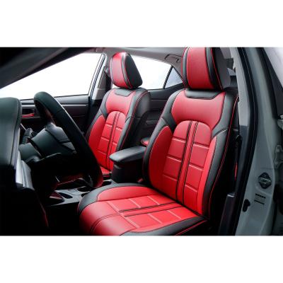 China Easy To Clean New Quality Full Set 3D PVC Leather Universal Four Season Cushion New Design High Seat Cover for sale