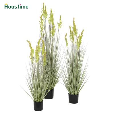 China Natural Touch Showing Artificial Bonsai Fake Grass Wheat Grass Grass Faux Grain Grass For Home Decor for sale