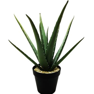 China Art Decor High Quality Furniture Artificial Aloe Plants Bonsai For Indoor for sale