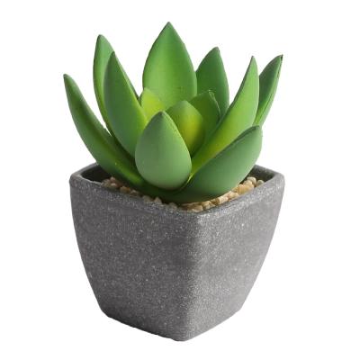 China Lotus Shape Decoration Plants Artificial Sustainable Green Succulents for sale