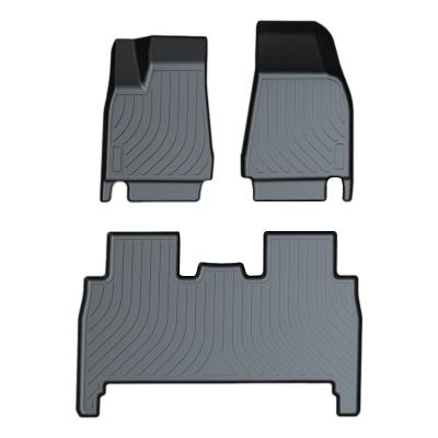 China Single Color Without Pattern Hot Sale TX-1001 Strip Full Set Floor Mat For Tesla Model X Foot Mat For 5 Seater for sale