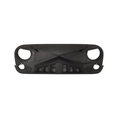 China Automotive parts knight matte black front grill for jeep for wrangler jk 07-17 year for sale